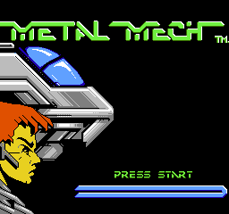 Metal Mech - Man & Machine (USA) Title Screen